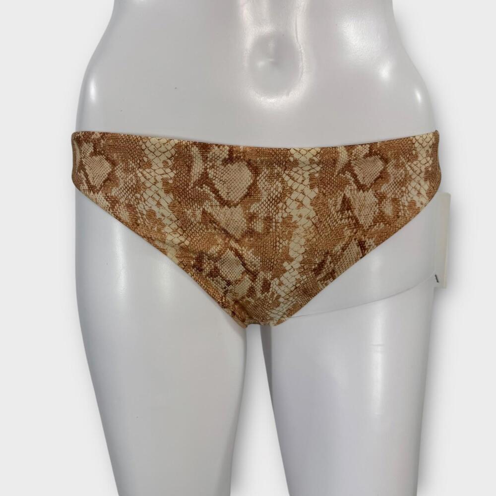 Vitamin A Sand Snake Print Midori Swim Bikini Bottom Women’s Size Medium 8 New
